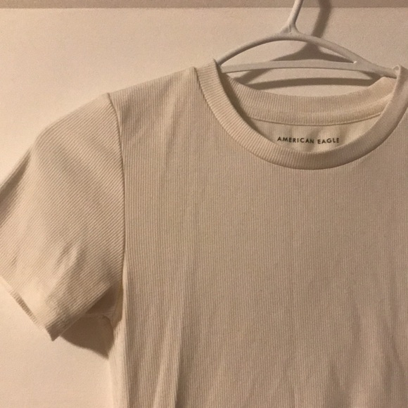 American eagle white tshirt bodysuit - Picture 1 of 5